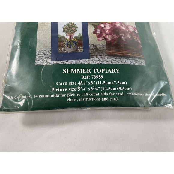 The Craft Collection Summer Topiary Ref:73959 Cross Stitch Uncompleted - Picture 7 of 8
